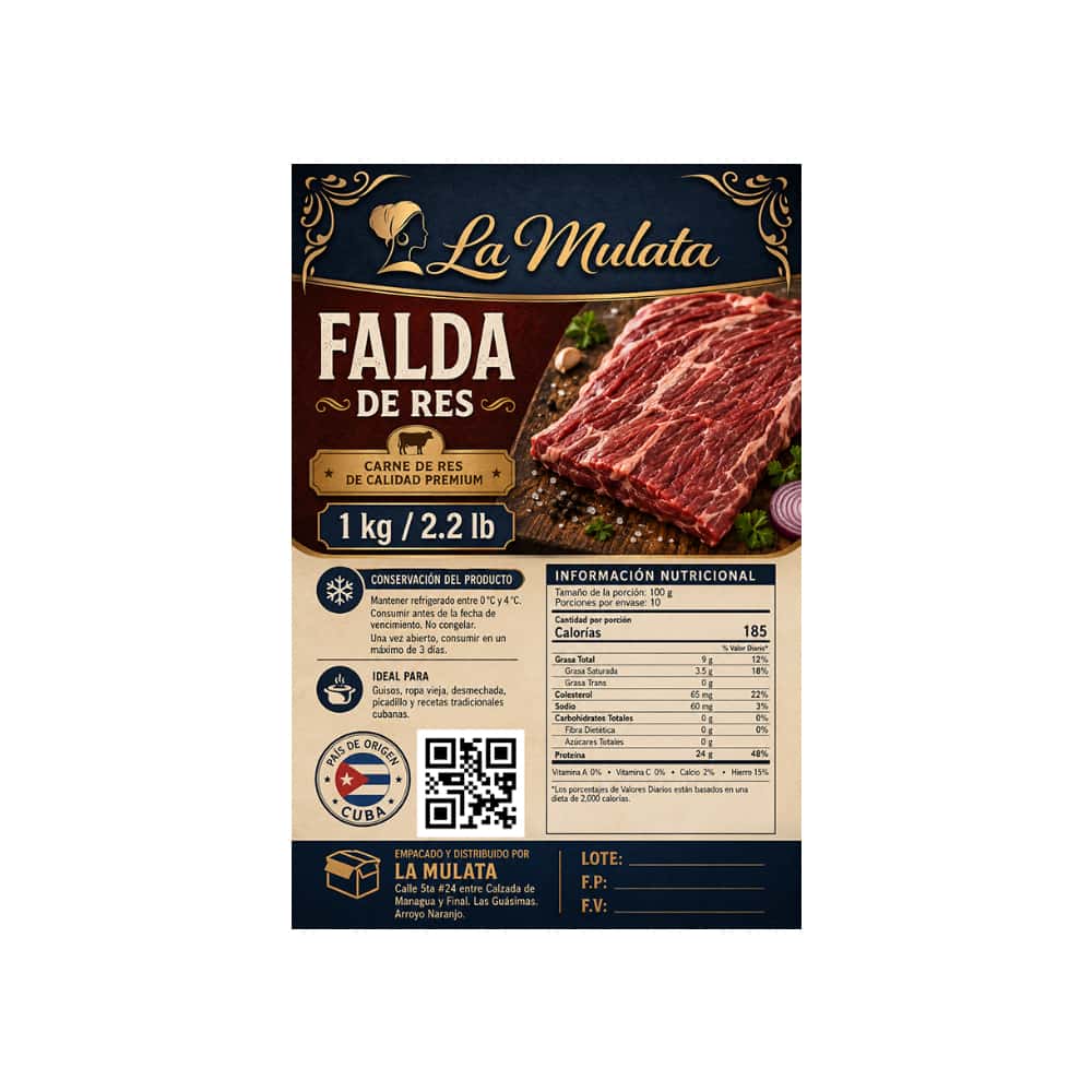 Falda de res La Mulata (1 kg / 2.2 lb) - Miniatura 2