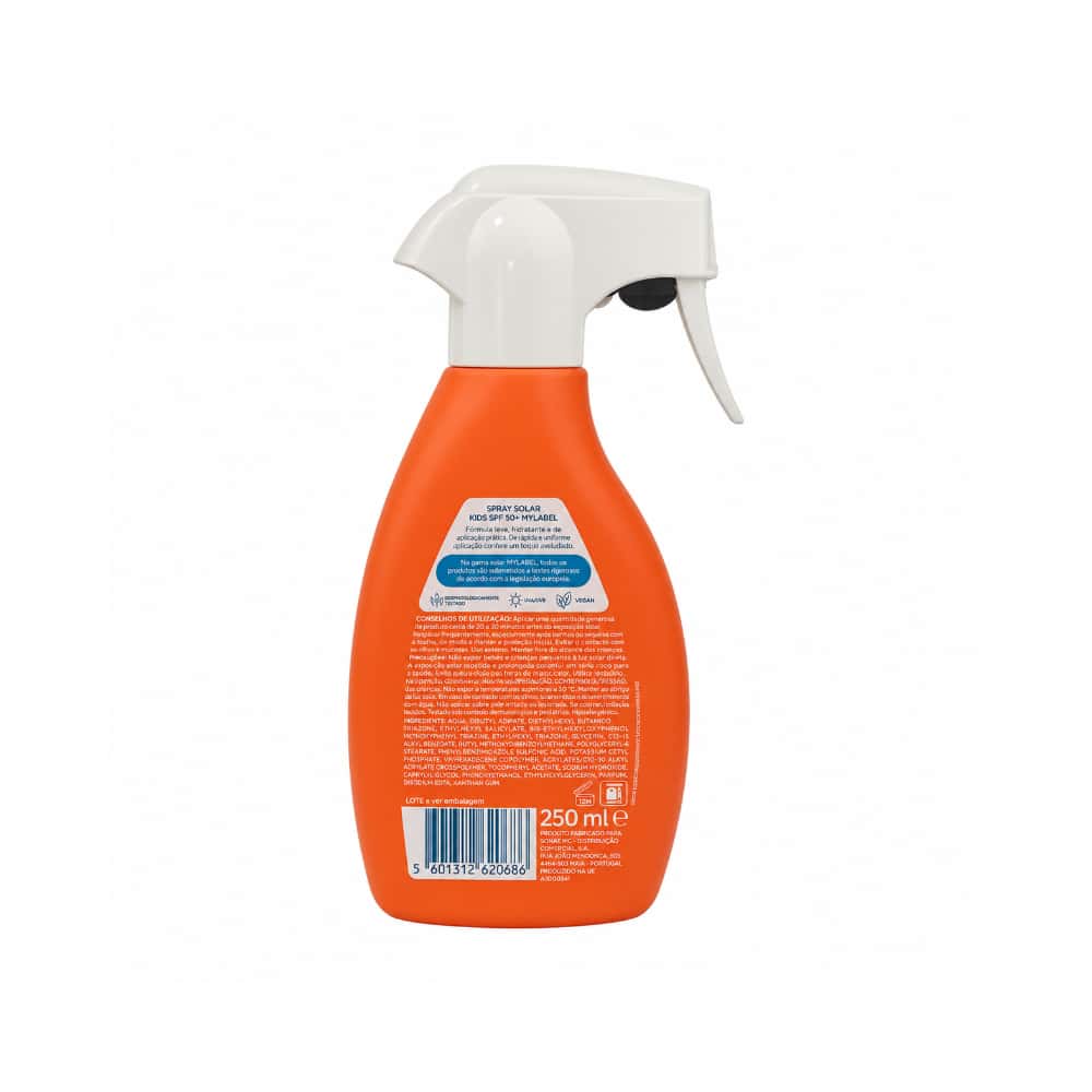 Protector solar en spray para niños FPS 50+ MYLABEL (250 ml / 8.45 floz) - Miniatura 2