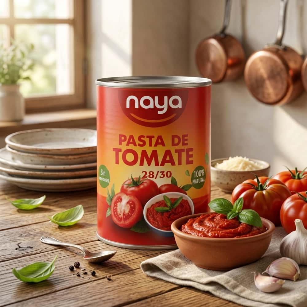 Pasta de tomate doble concentrada Naya (400 g / 14.11 oz) - Miniatura 5