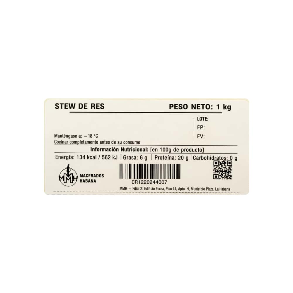 Carne troceada de res Macerados Habana (1 kg / 2.2 lb) - Miniatura 3