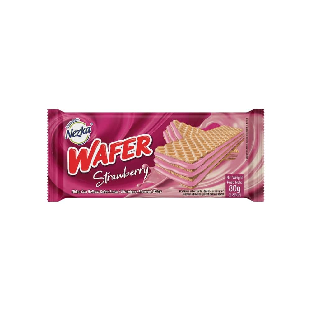 Sorbetos sabor fresa Nezka Wafer (80 g / 2.82 oz) - Miniatura 1