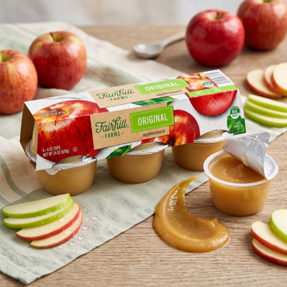 Compota de manzana Fairhill Farms (30 x 113 g / 4 oz) - Miniatura 3