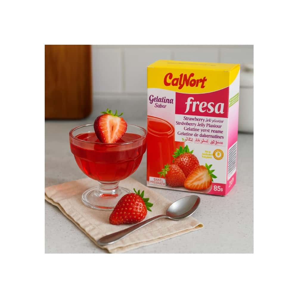 Gelatina sabor fresa Calnort (170 g / 6 oz) - Miniatura 4