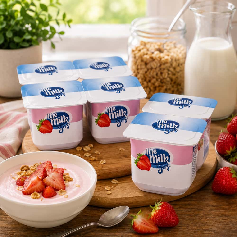 Yogur pasteurizado con sabor a fresa Me Milk (16 x 120 g / 4.23 oz) - Miniatura 4