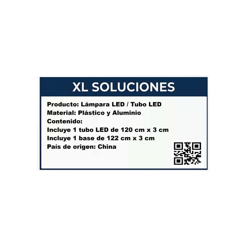 Lámpara con tubo LED lineal integrada tubo 120 cm XL Soluciones - Miniatura 4