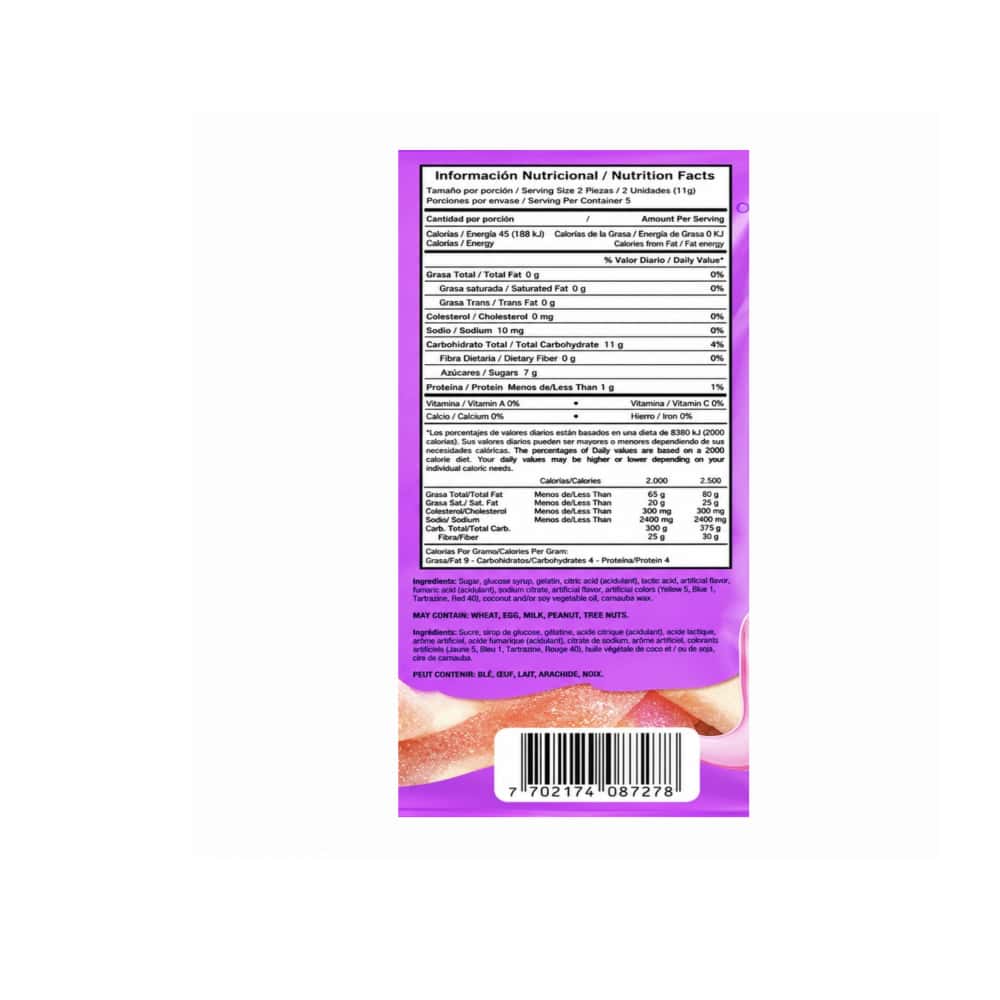 Gomitas de gelatina sabores surtidos a fresa y cereza Delfines Play (55 g / 1.94 oz) - Miniatura 3