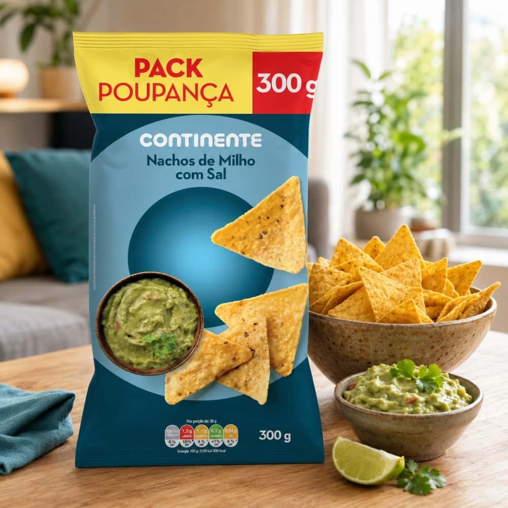 Nachos de maíz salados paquete económico Continente (300 g / 10.58 oz) - Miniatura 4