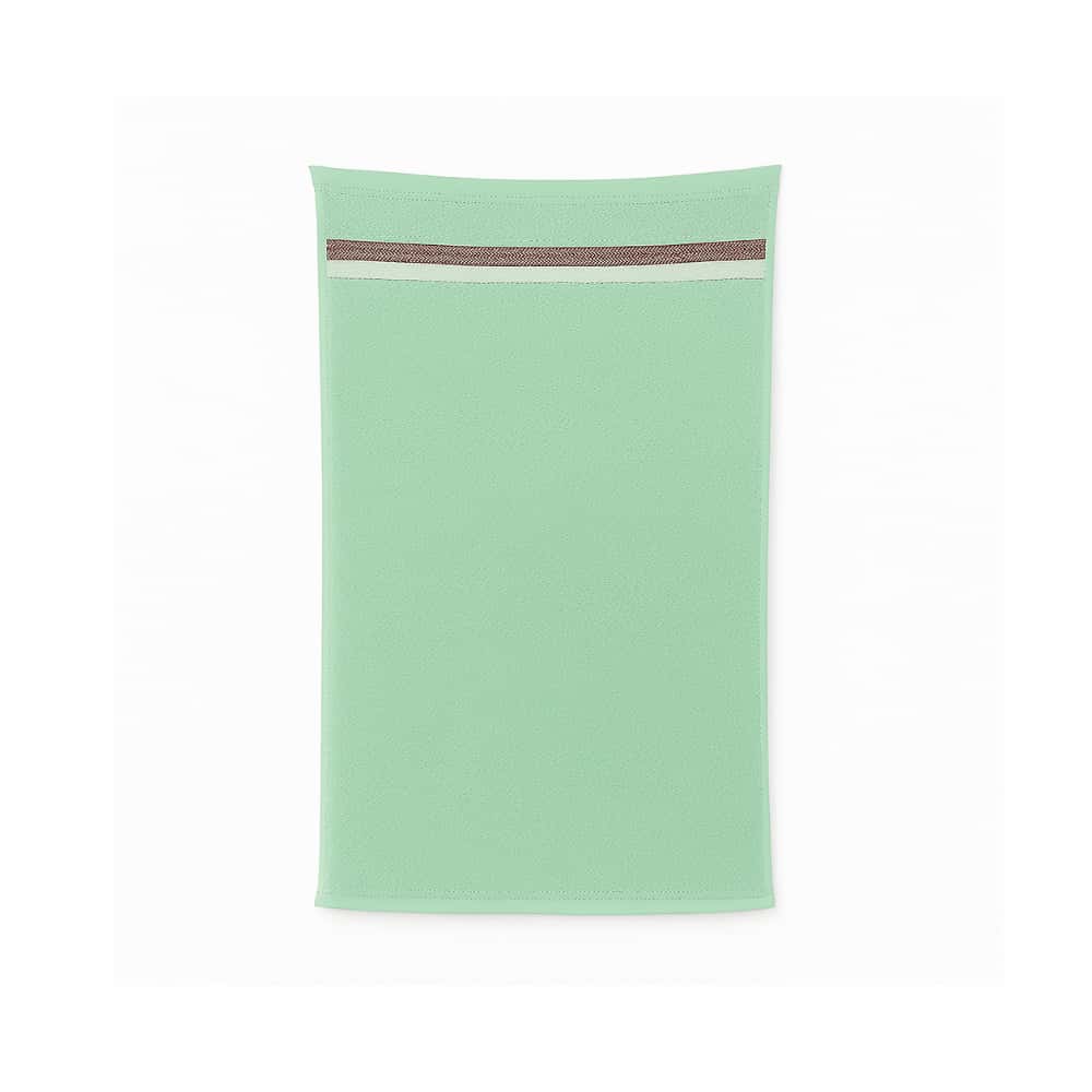 Toalla de baño verde 140 cm x 71 cm Jacquard - Miniatura 1