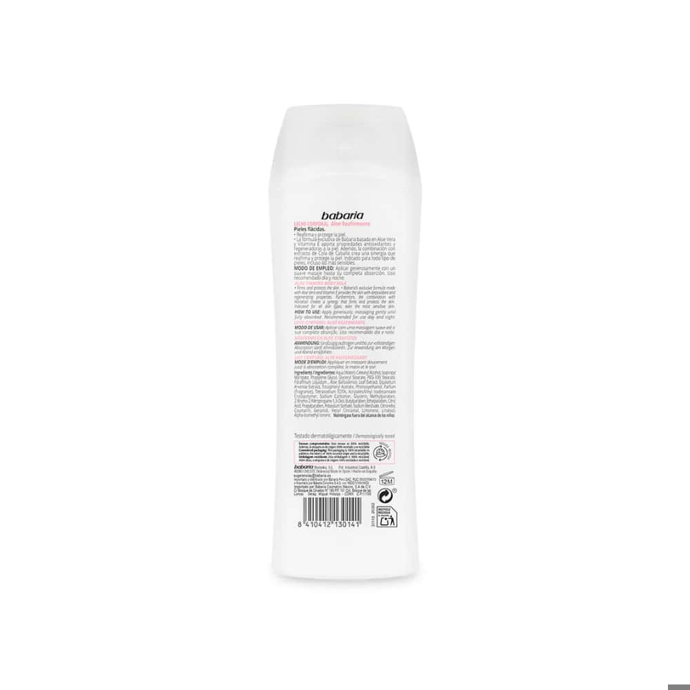 Leche corporal reafirmante Babaria (400 ml) - Miniatura 7