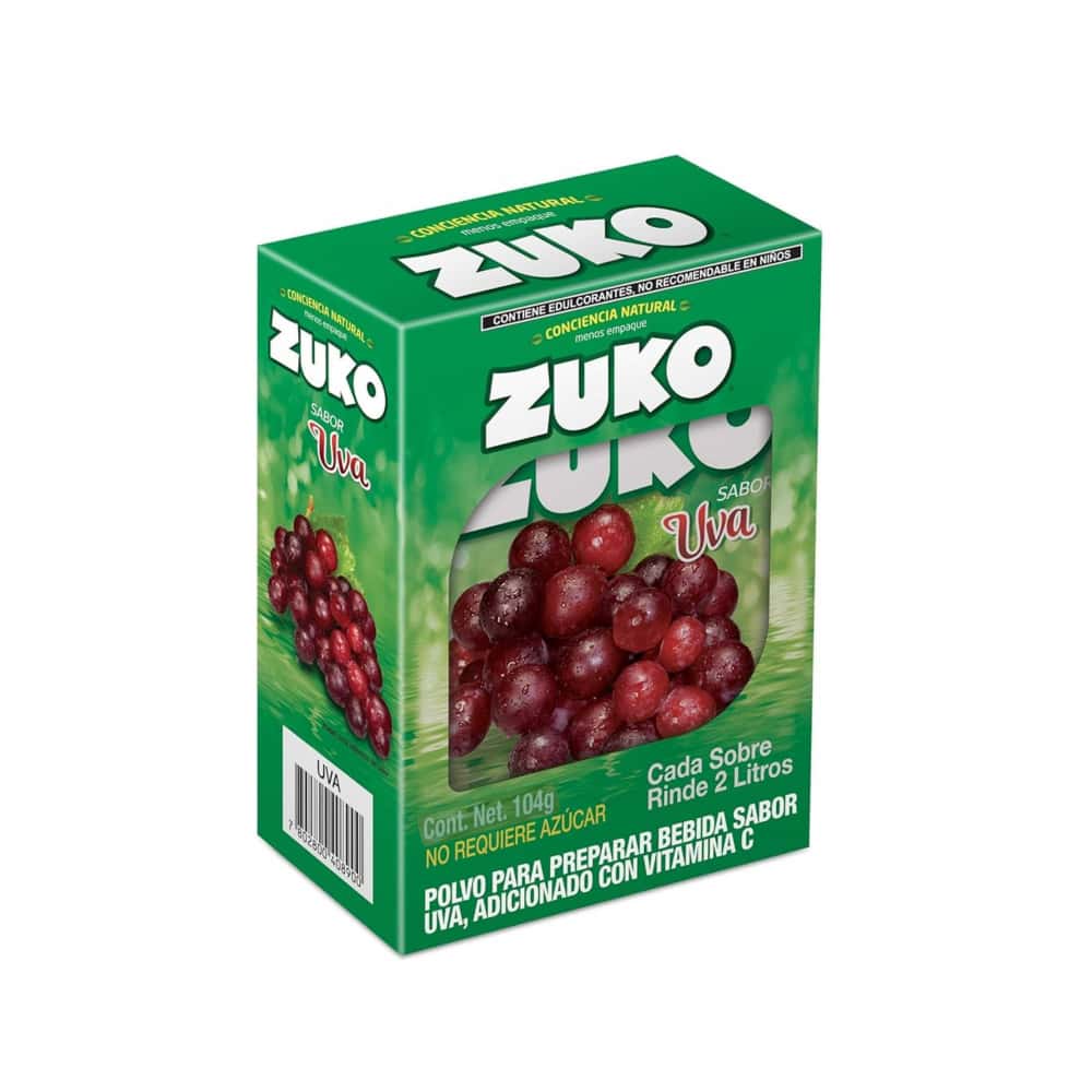 Refresco instantáneo sabor uva Zuko (104 g / 3.67 oz) - Miniatura 1