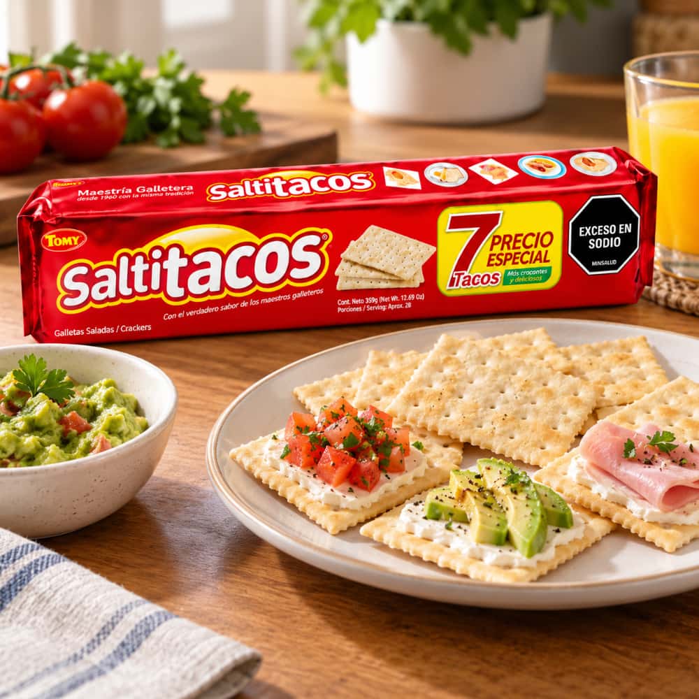 Galletas saladas Tomy Saltitacos (3 x 595 g / 1.3 lb) - Miniatura 2
