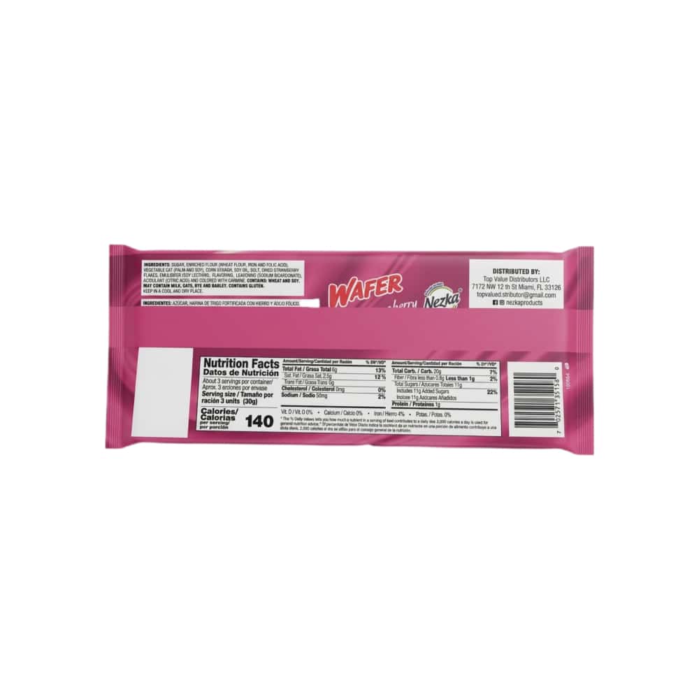 Sorbetos sabor fresa Nezka Wafer (80 g / 2.82 oz) - Miniatura 2