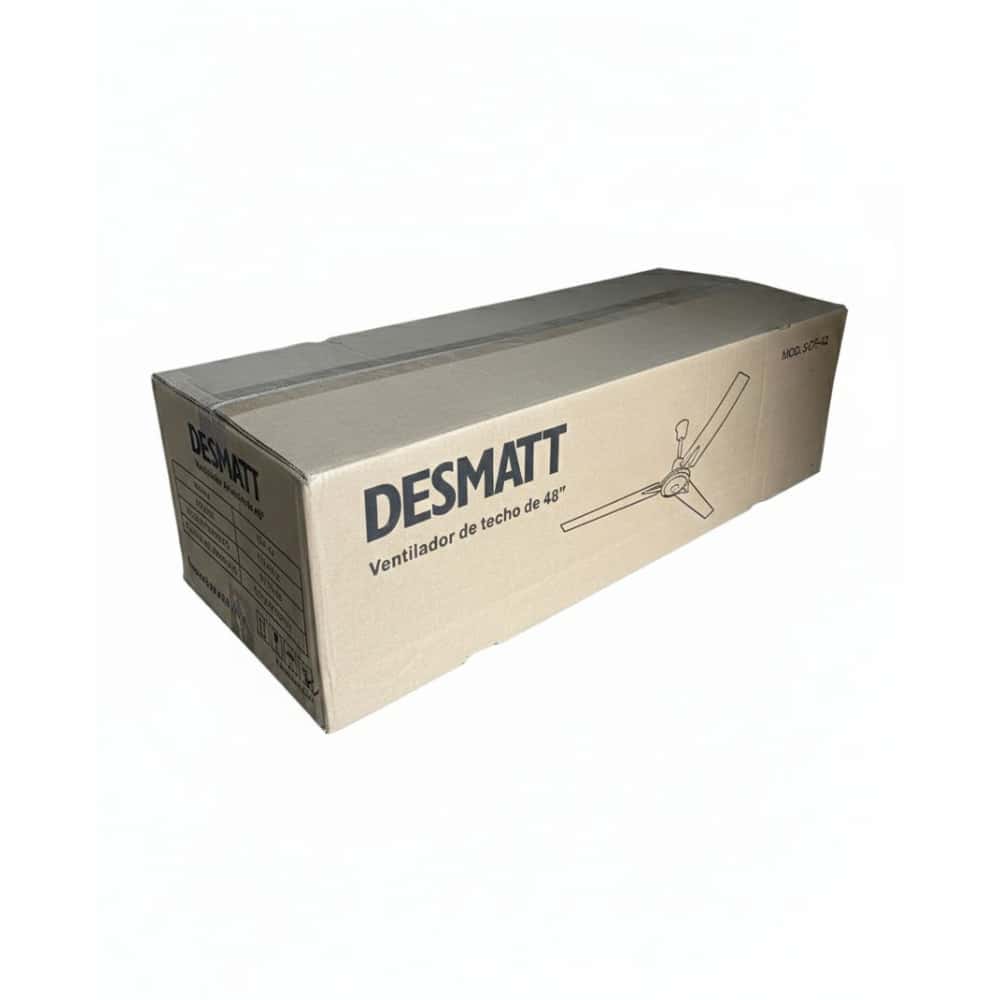 Ventilador de techo de 48" blanco Desmatt SCF-42 - Miniatura 4