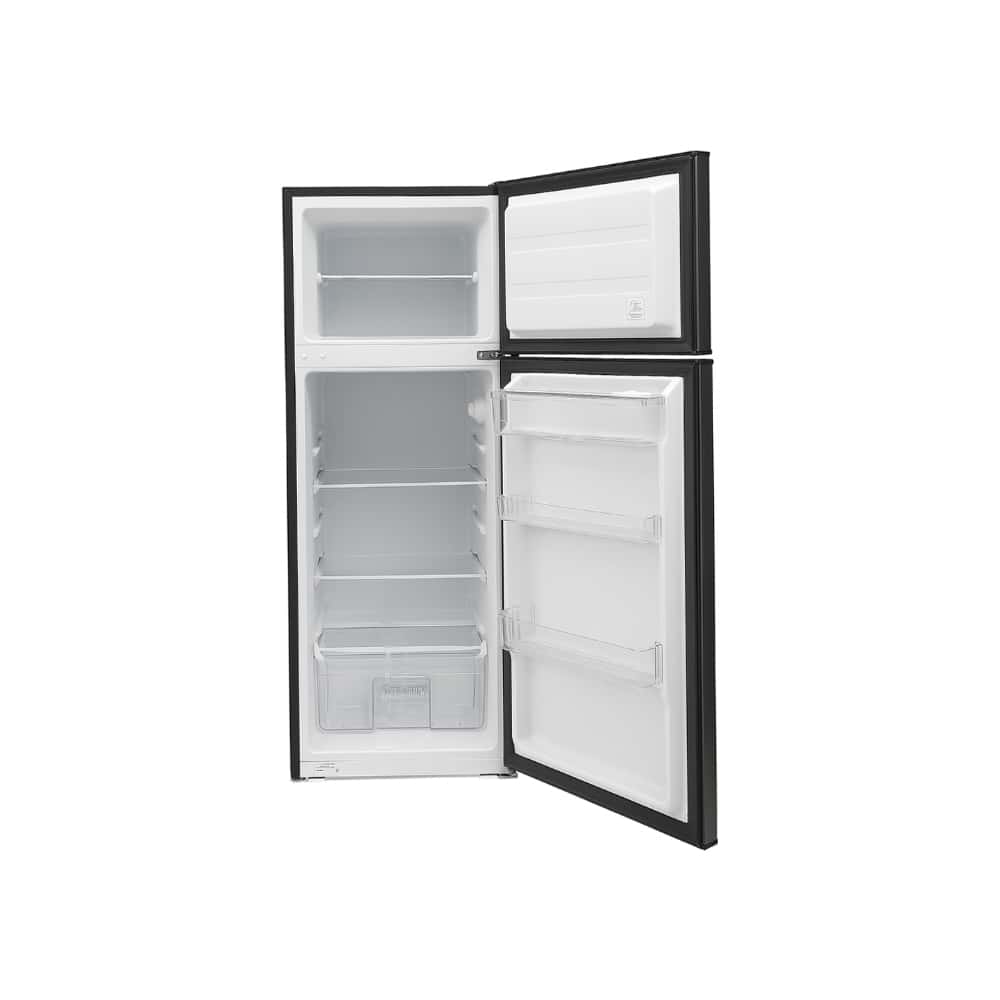 Refrigerador (240 L / 8,5 pies³) de 2 puertas con dispensador de agua, color negro y gris oscuro – Royal RF85S - Miniatura 2