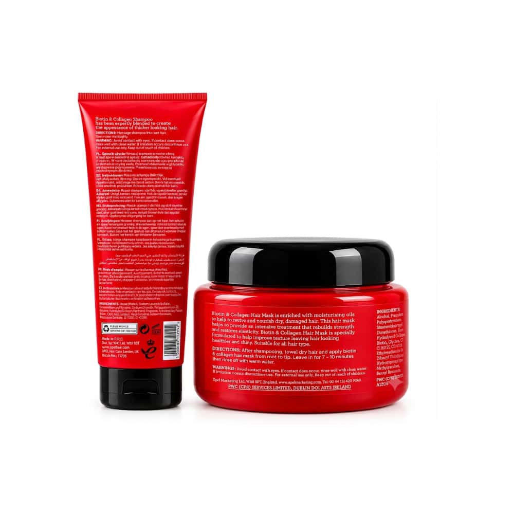 Set de Champú y Mascarilla Capilar Biotina y Colágeno XHC - Miniatura 2