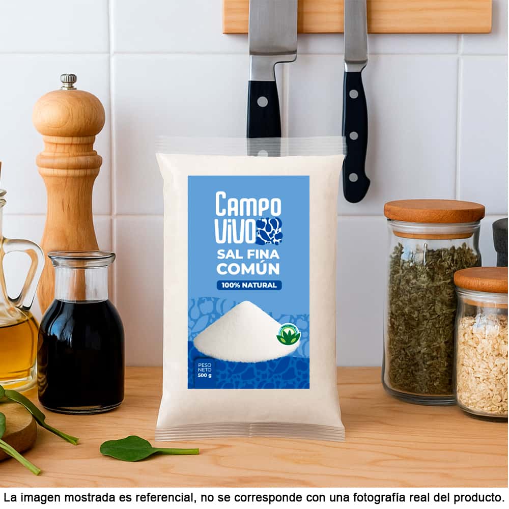 Sal fina común Campo Vivo (3 x 500 g / 1.1 lb) - Miniatura 5