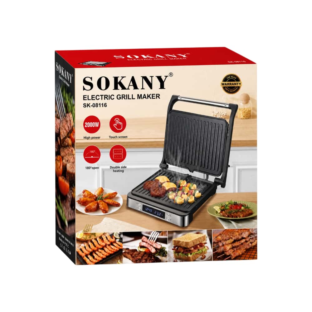 Parrilla sanwichera digital Sokany SK-08116 - Miniatura 7