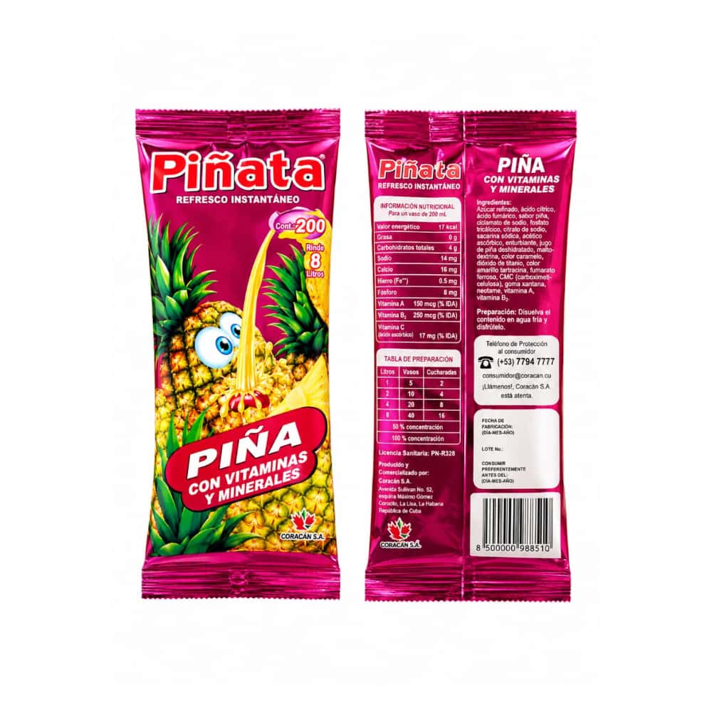 Refresco instantáneo sabor piña Piñata (200 g / 7.05 oz) - Miniatura 5