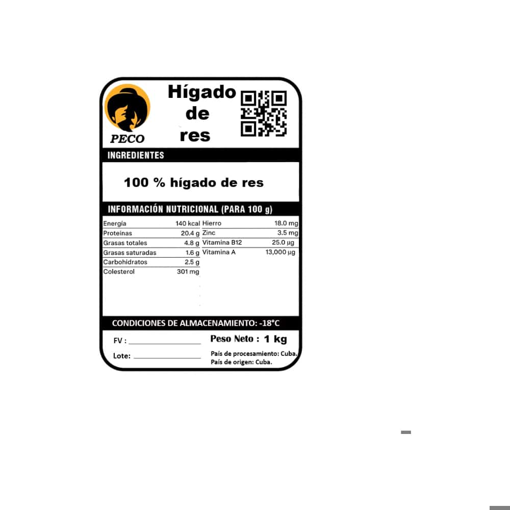 Hígado de res Peco (1 kg / 2.2 lb) - Miniatura 4