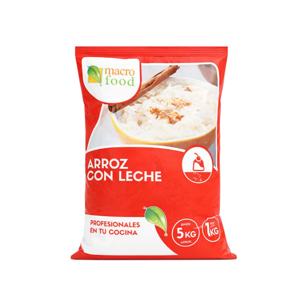 Arroz con leche Macro Food (1 kg / 2.2 lb) - Miniatura 1