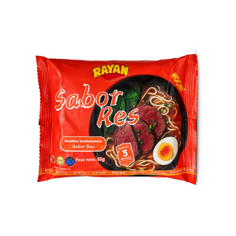 Fideos instantáneos sabor a res Rayan (65 g / 2.29 oz) - Miniatura 1