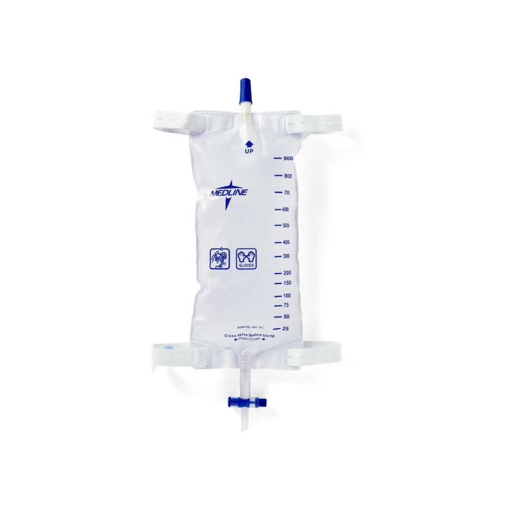 Bolsa colectora de orina con tela en la parte posterior para la pierna 900 ml / 32 oz Medline - Miniatura 7