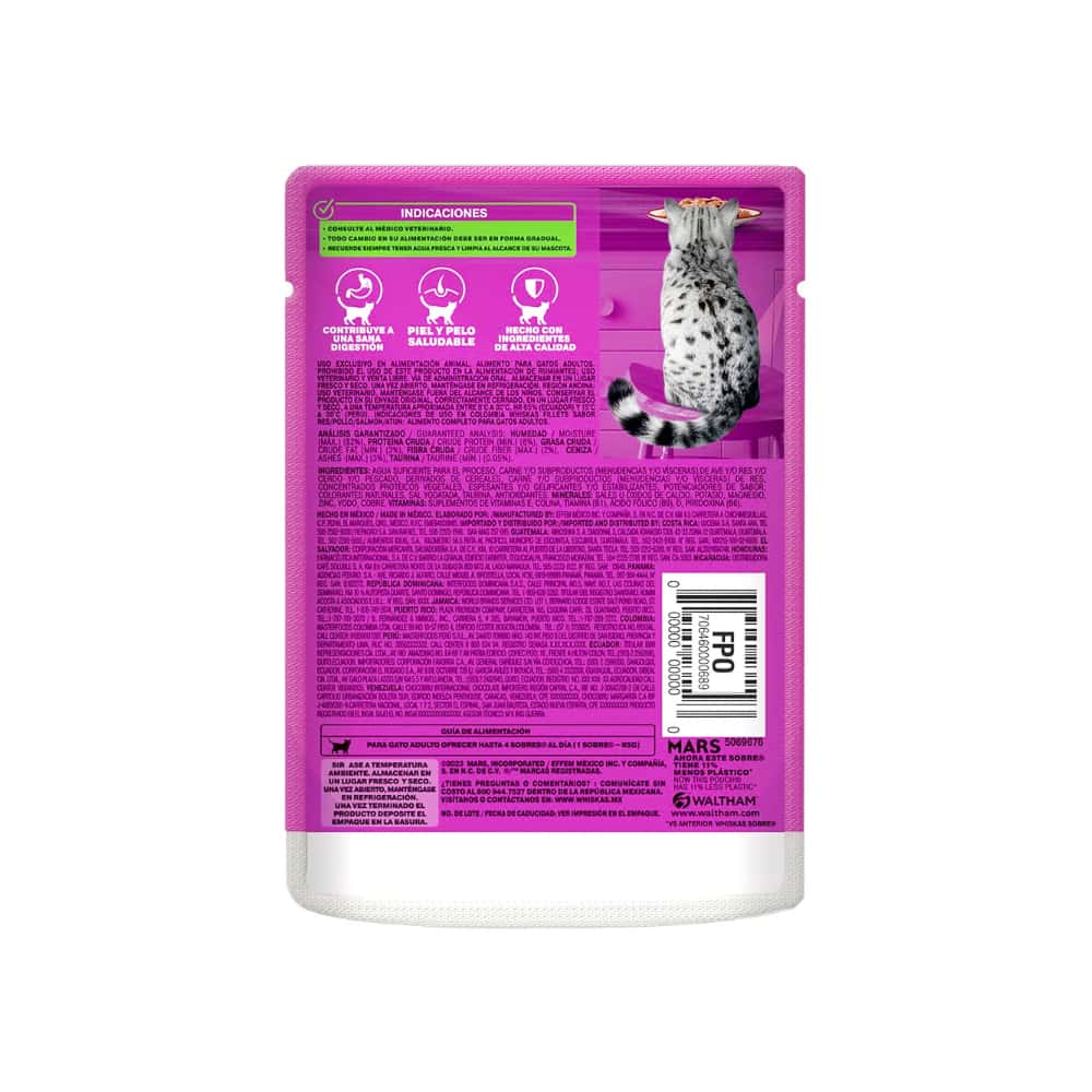 Alimento para gato adulto filetes de res Whiskas (85 g / 3 oz) - Miniatura 4