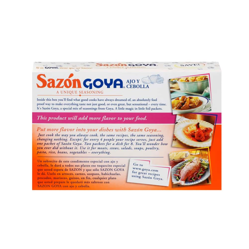 Sazón con ajo y cebolla Goya (100 g / 3.5 oz) - Miniatura 2