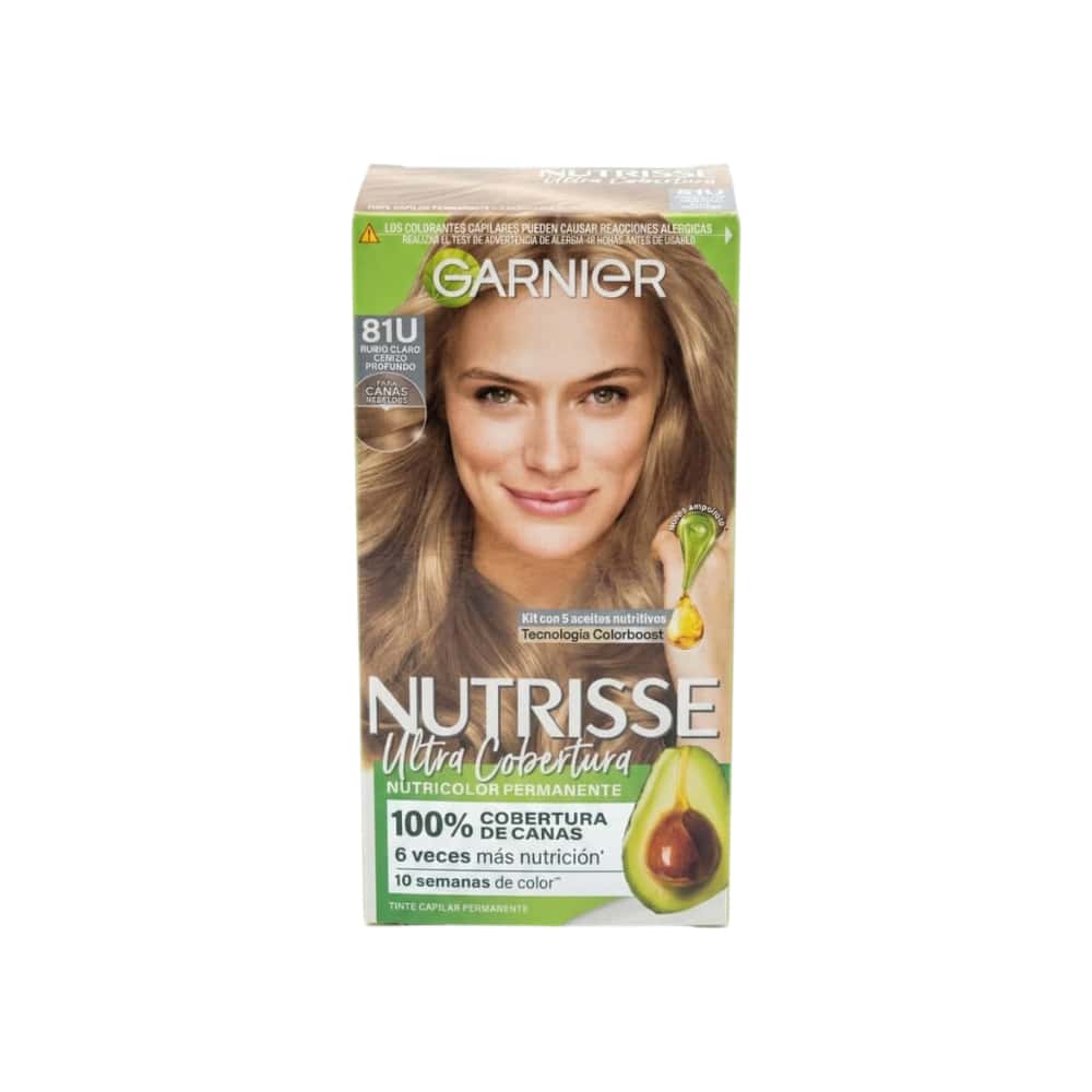 Tinte No.81U rubio claro cenizo profundo Nutrisse Garnier - Miniatura 2