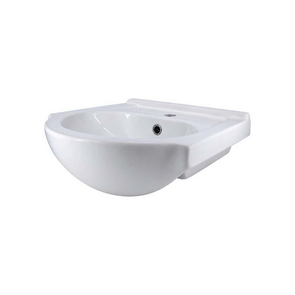 Lavabo - lavamanos - integral de cerámica 45 cm x 43.5 cm x 17 cm Peycol - Miniatura 1