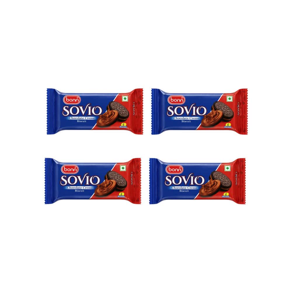 Galletas Sovio con crema de chocolate Bonn (4 x 30 g / 1.06 oz) - Miniatura 1