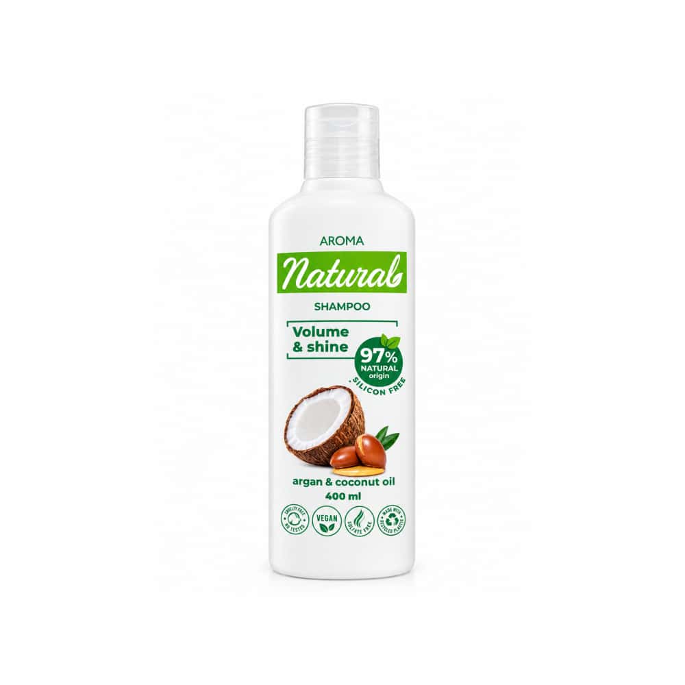 Champú de argán y aceite de coco Aroma Natural (400 ml) - Miniatura 1
