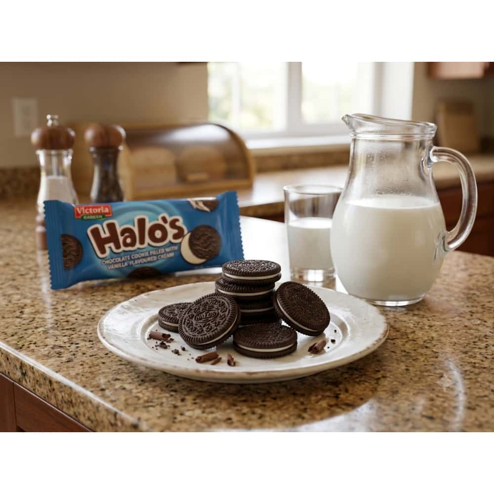 Galletas de chocolate rellenas con crema sabor vainilla Victoria Garden (30 g / 1.05 oz) - Miniatura 4
