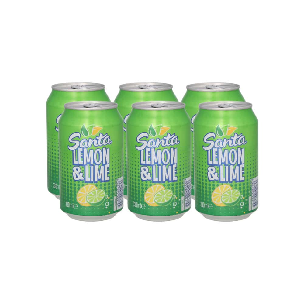 Refresco gaseado de limón y lima Santa (6 x 330 ml) - Miniatura 3