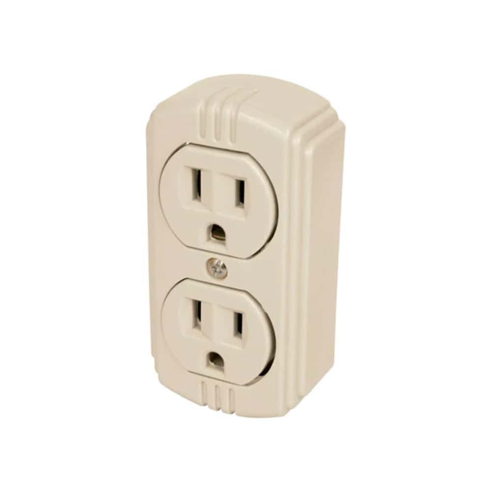 Tomacorriente doble de sobreponer - enchufe eléctrico de superficie - de 10 A / 125 V Orix - Miniatura 2