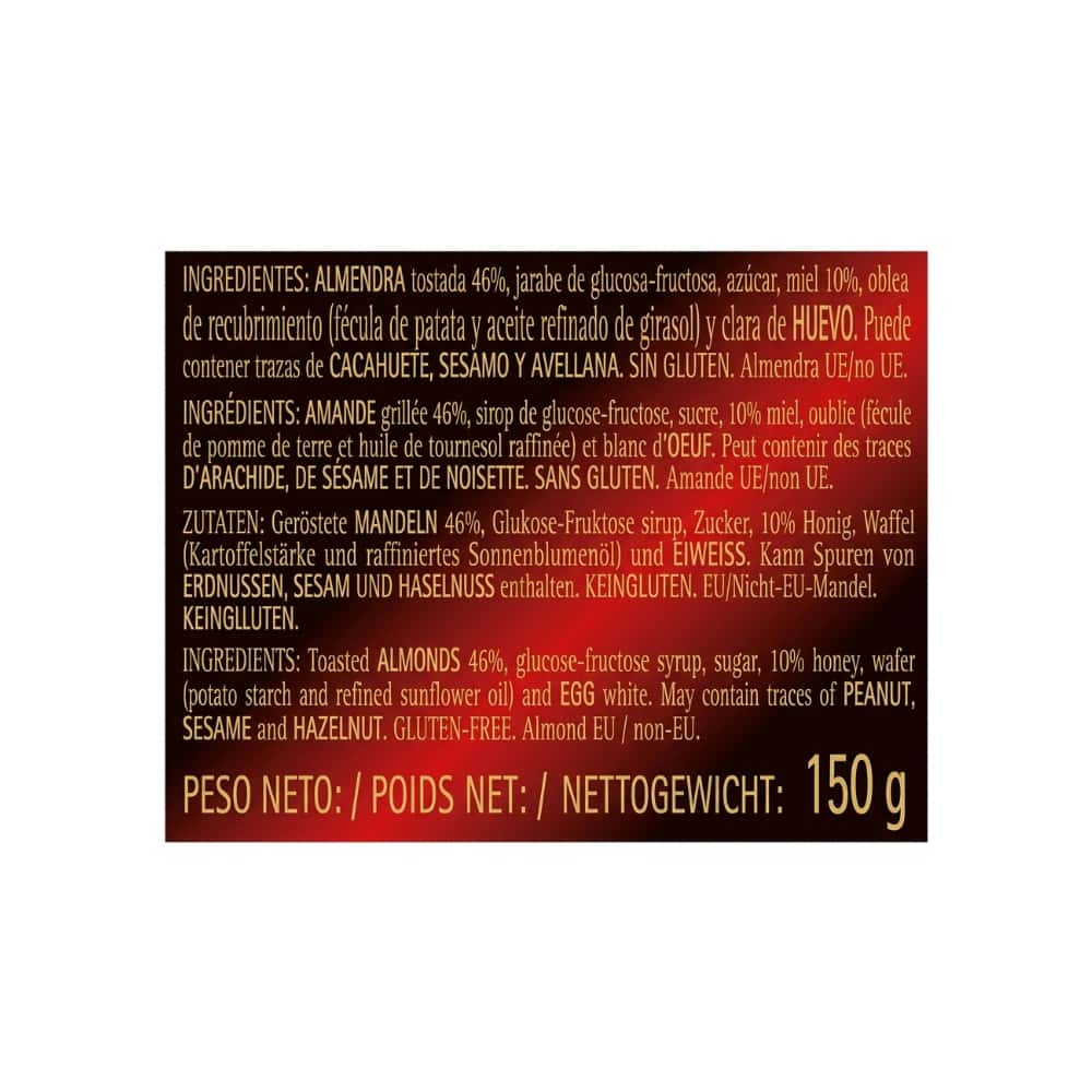 Turrón duro de almendra calidad extra El Paje (150 g / 5.25 oz) - Miniatura 3