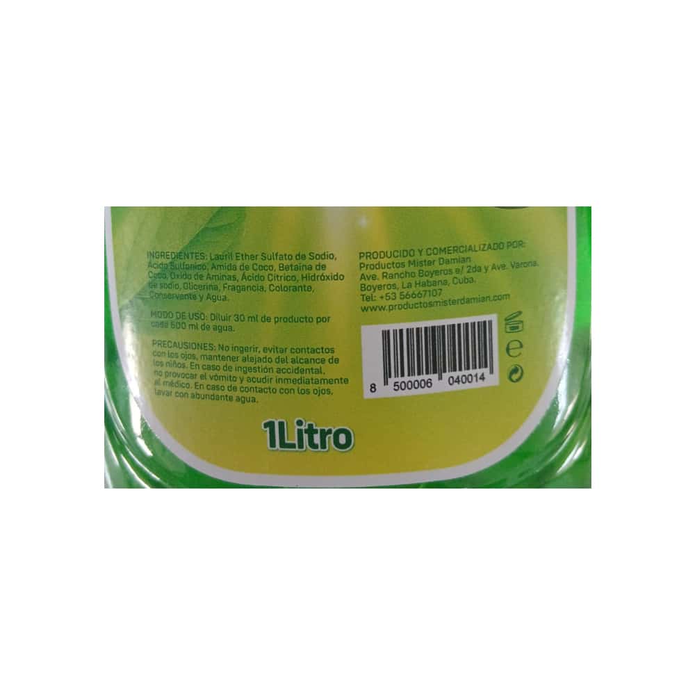 Detergente de fregar Mister Damian (1 L) - Miniatura 3