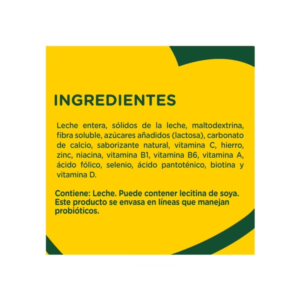 Leche en polvo parcialmente descremada acondicionada con fibra, minerales y vitaminas Nestlé (120 g / 4.23 oz) - Miniatura 3