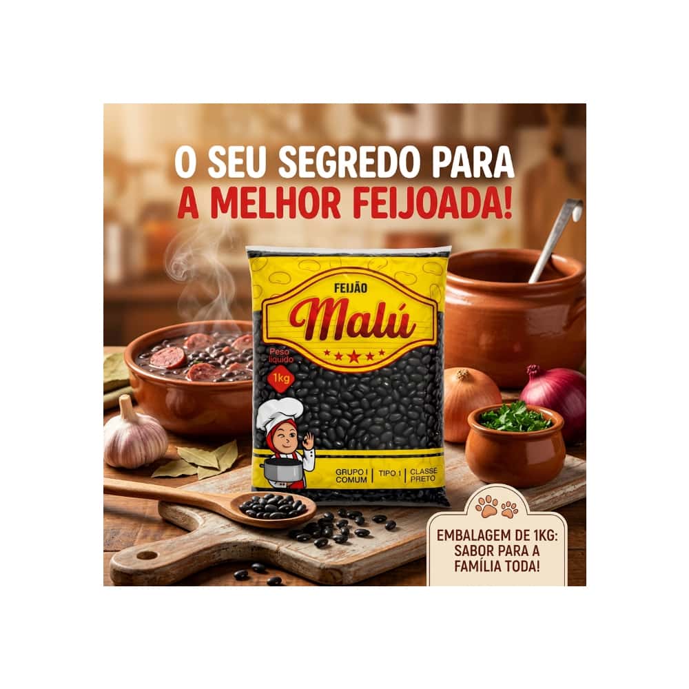 Frijoles negros Malú (1 kg / 2.2 lb) - Miniatura 3