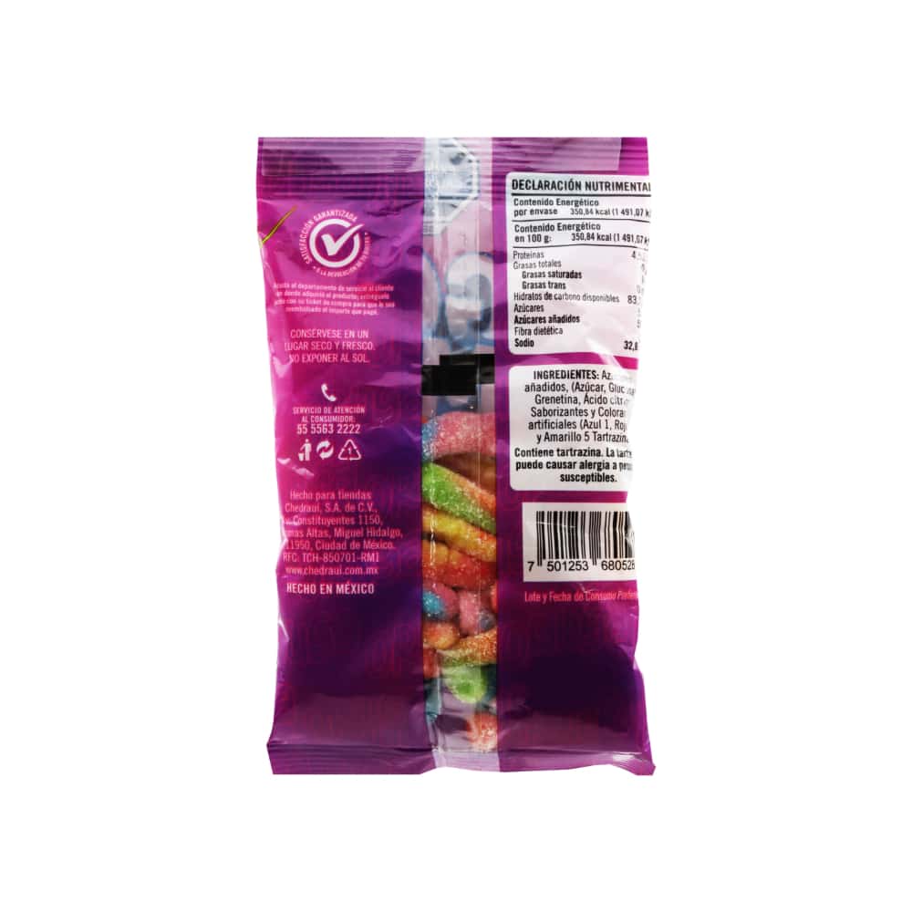 Gomitas de grenetina oruga sabor frutas áciditas Selecto (100 g / 3.5 oz) - Miniatura 5