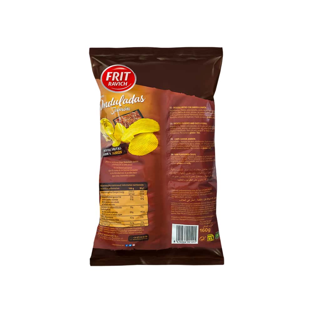 Papas fritas onduladas sabor jamón Frit Ravich (160 g / 5.6 oz) - Miniatura 2