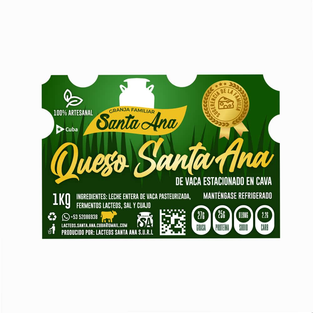 Queso curado Santa Ana (1 kg / 2.2 lb) - Miniatura 2