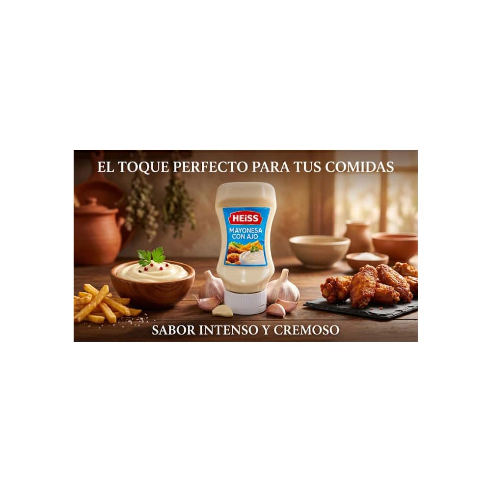 Mayonesa con ajo Heiss (260 g / 9.17 oz) - Miniatura 2
