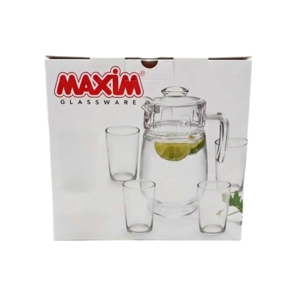 Set de 4 vasos de cristal con jarra Maxim - Miniatura 5