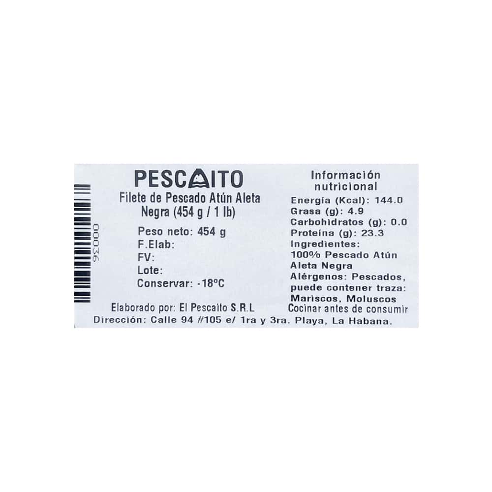 Filete de pescado atún aleta negra Pescaito (454 g / 1 lb) - Miniatura 4