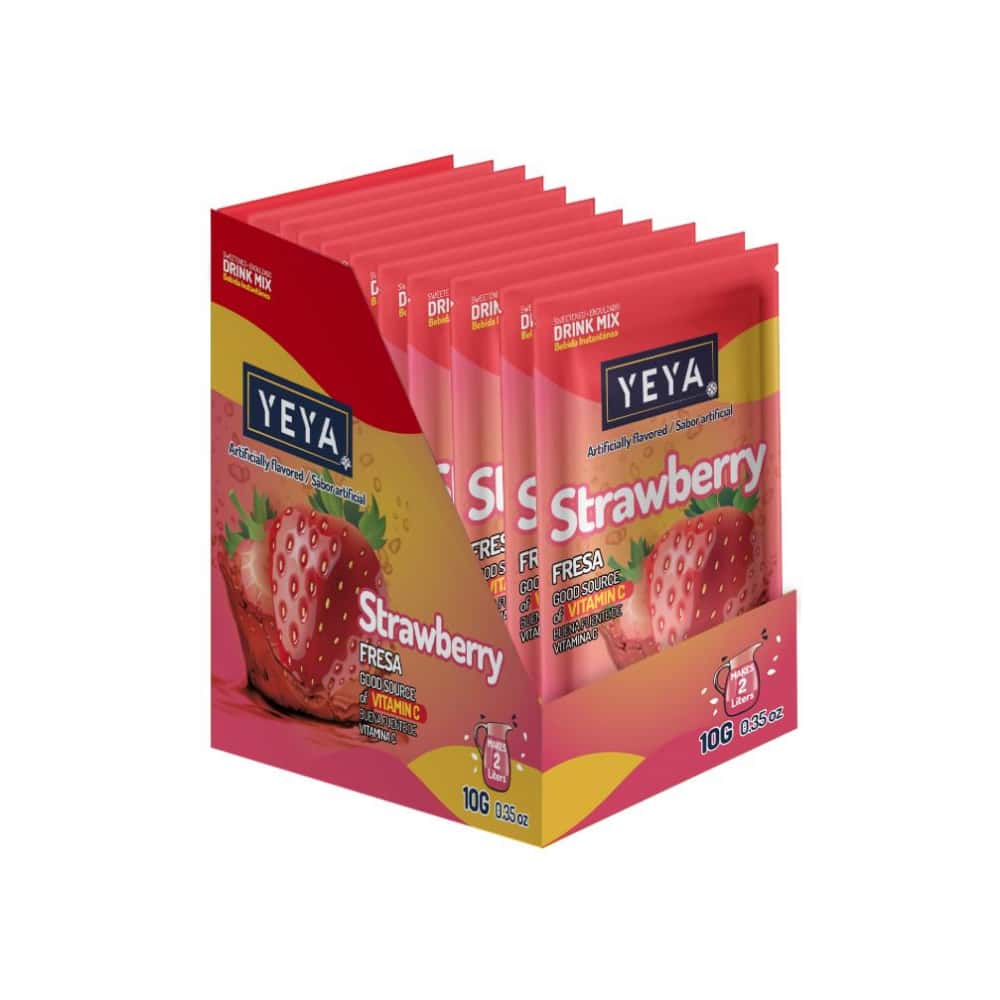 Refresco instantáneo sabor fresa YEYA (26 x 10 g) - Miniatura 1