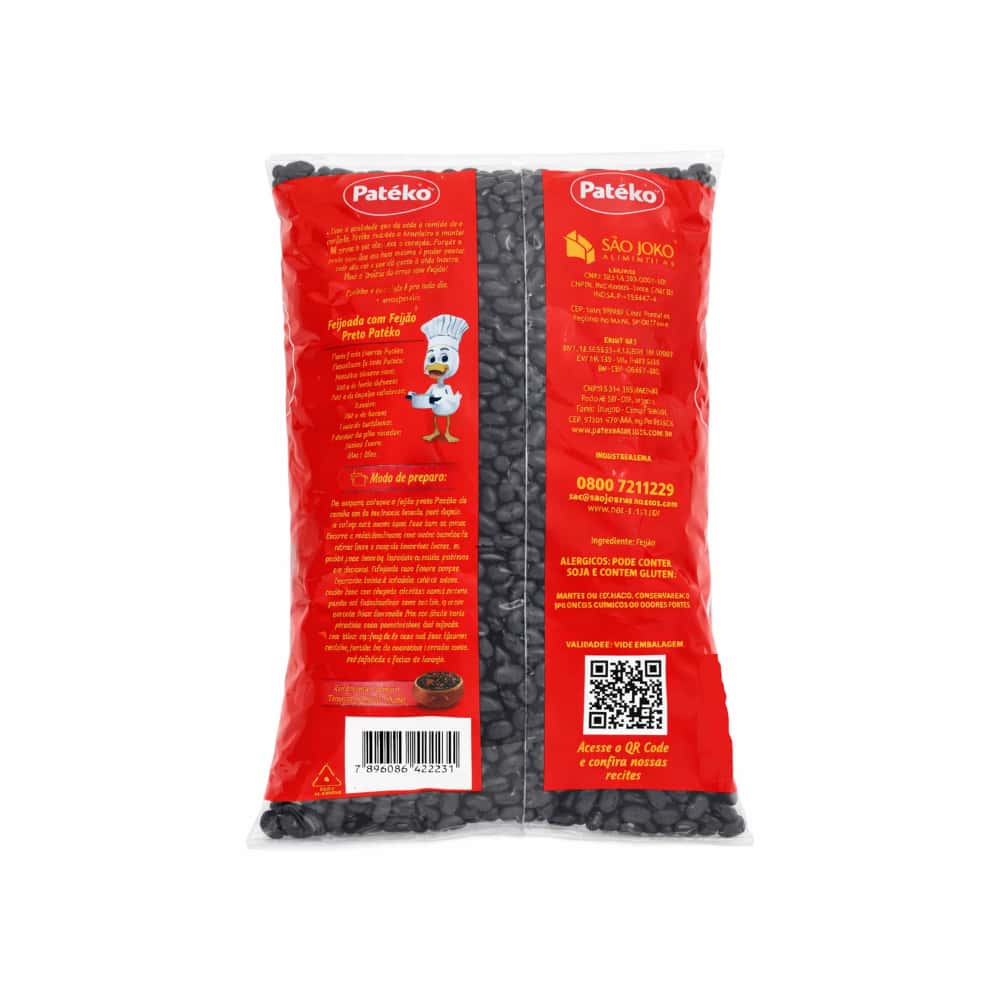 Frijoles negros pateko (10 x 500 g/ 1.1 lb) - Miniatura 2