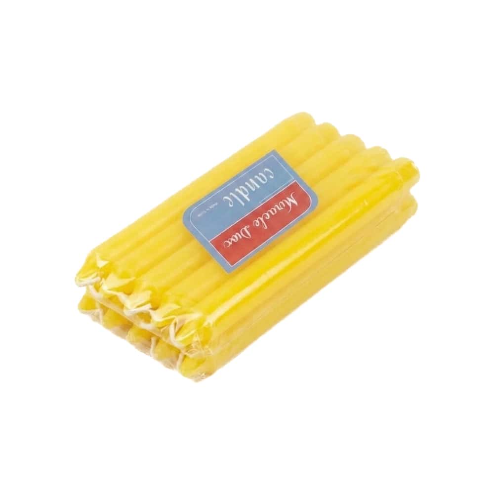 Velas color amarillo Miracle Diox (10 U) - Miniatura 1