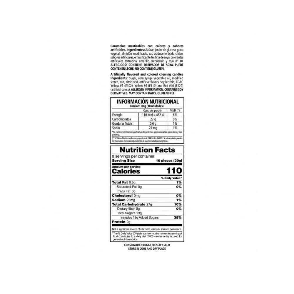 Paquete de caramelos masticables aromatizados Florestal (250 g / 8.81 oz) - Miniatura 3