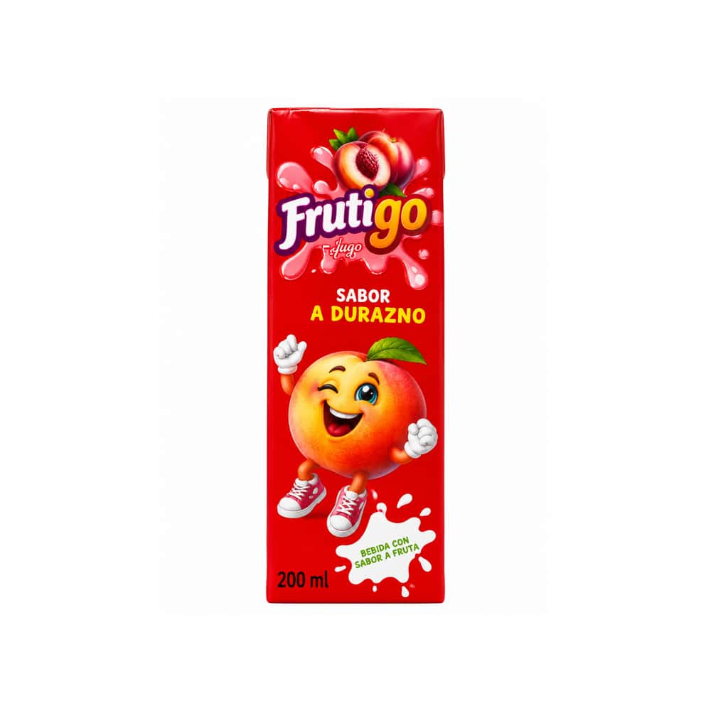 Jugo sabor a durazno Frutigo (200 ml / 6.76 fl oz) - Miniatura 1